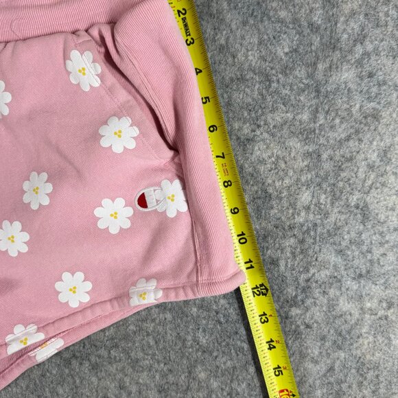 U/O Champion Reverse Weave Pink Daisy Shorts Size Large - Picture 5 of 9